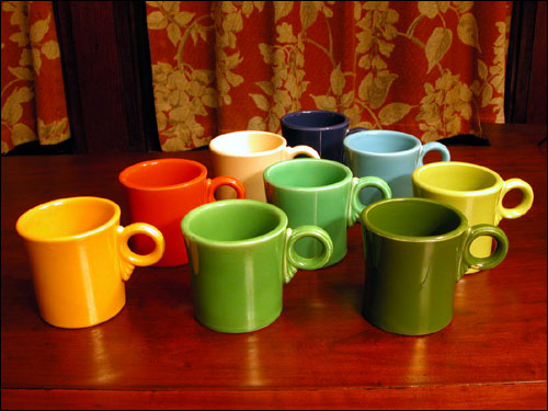 Fiestaware shop mugs vintage