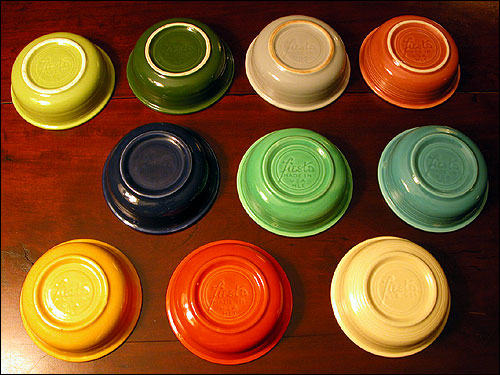 bottom markings on fiesta  bowls